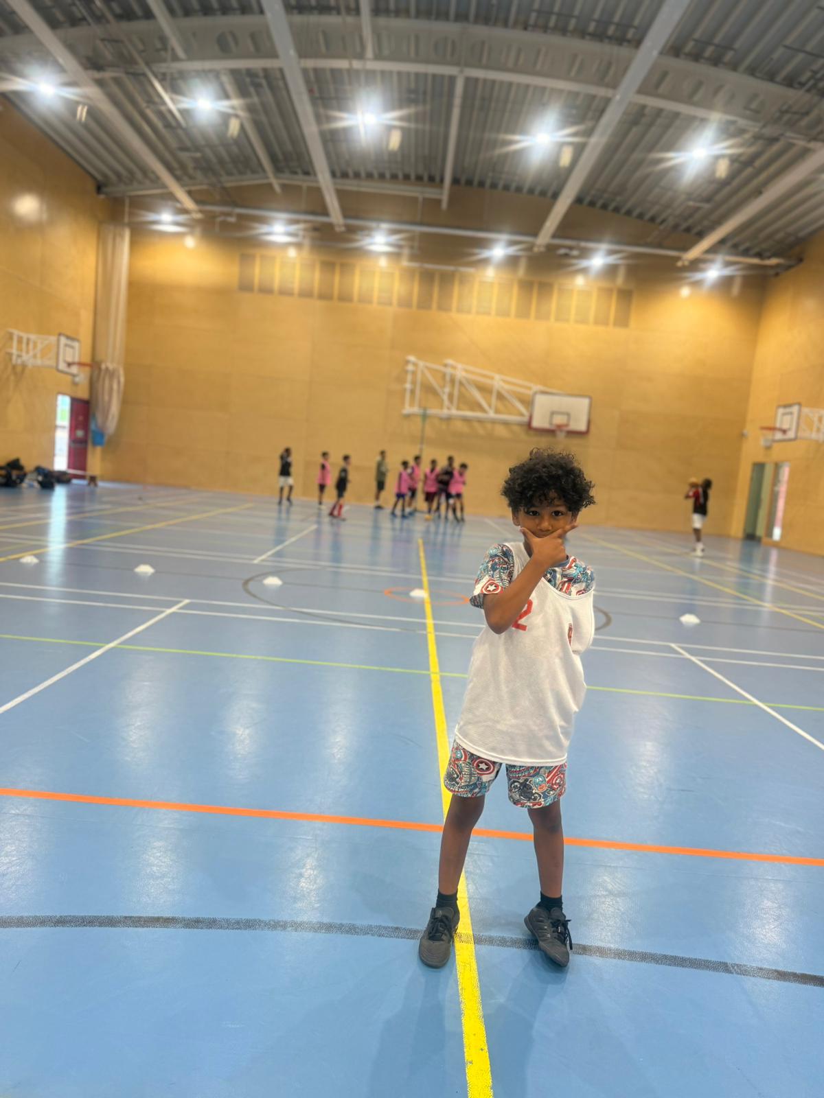 Portrait image capturing a football training moment
